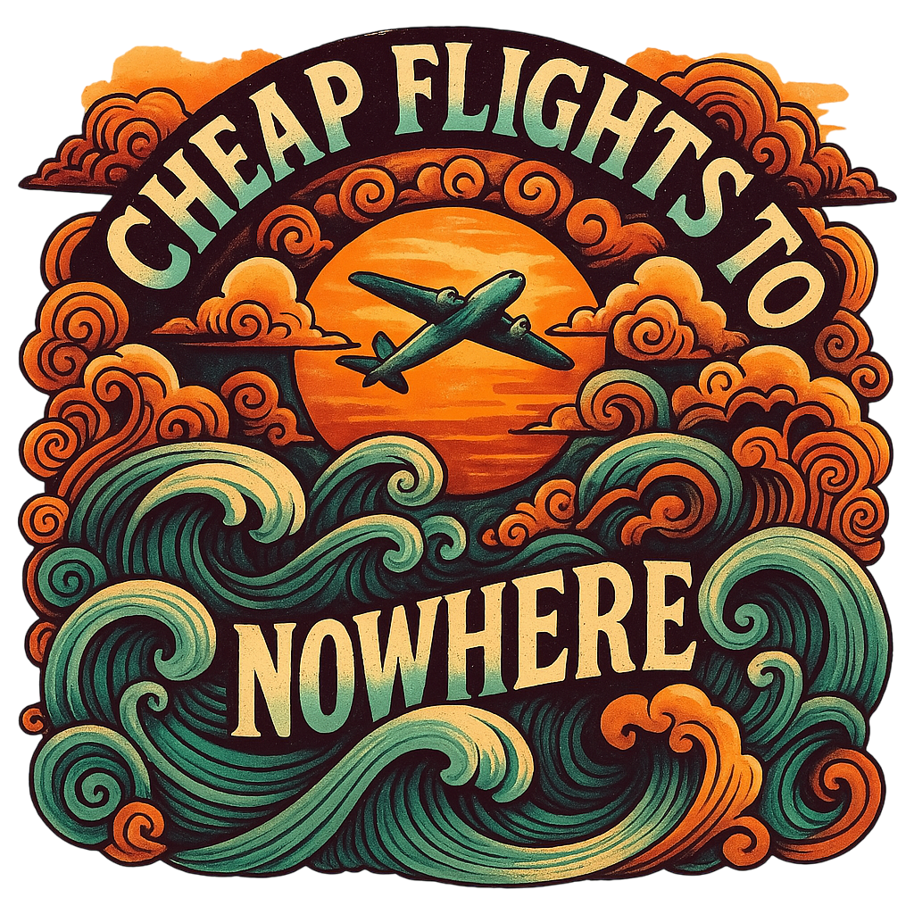 CHEAP FLIGHTS TO NOWHERE logo