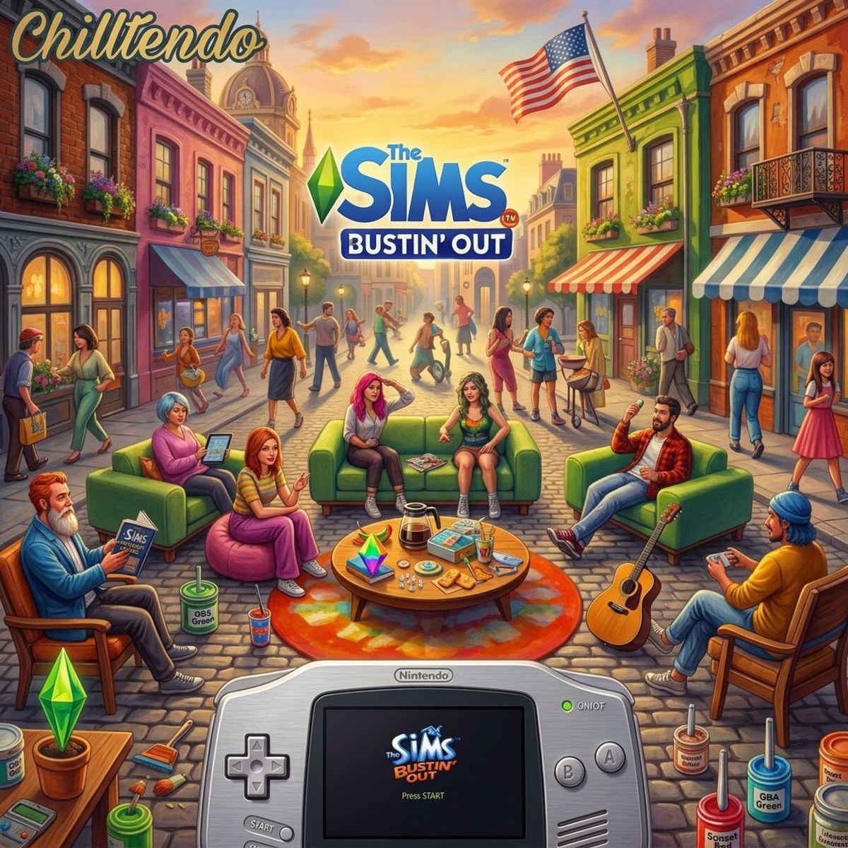 Gameboy Advance : The Sims : Bustin' Out OST cover